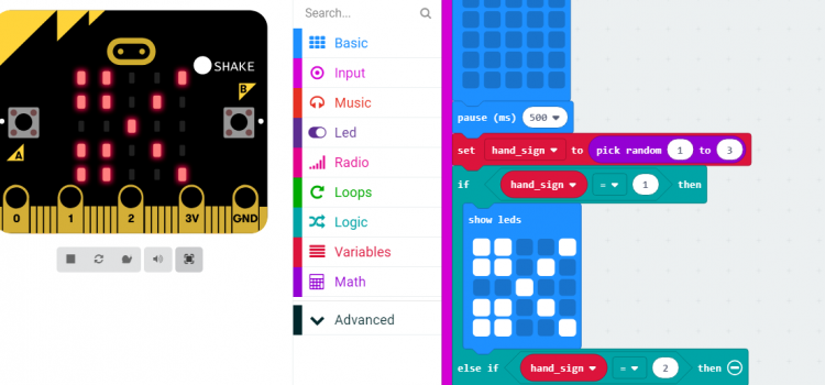 Micro:bit fun: rock-scissors-paper game Micro:bit fun: rock-scissors-paper game