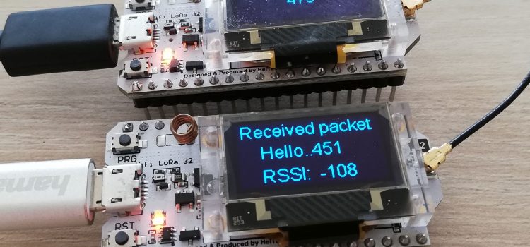 ESP32 lora send/receive packet test ESP32 lora send/receive packet test